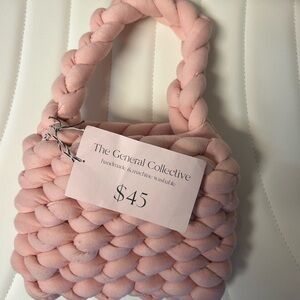 Pink Braided Mini Bag